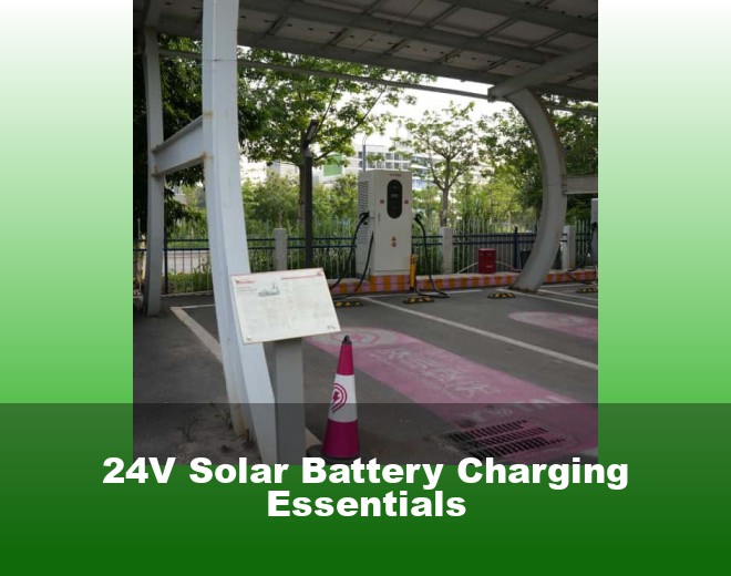 24V Solar Battery Charging Essentials